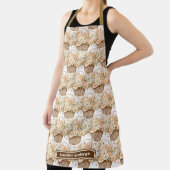 女の子の桃の花のバスケットプリントエプロン エプロン (インサイチュ)