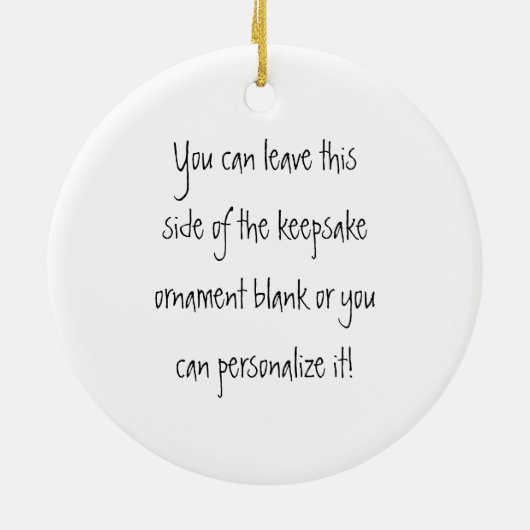 女の子の棒の姿のサッカーの写真のオーナメント セラミックオーナメント (裏面)