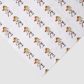 女の子の棒の姿の野球こうもりで 薄葉紙 (詳細)