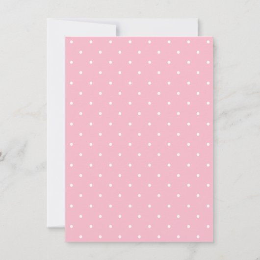 女の子の森林リースのベビーシャワーのサンキューカード 招待状 (裏面)