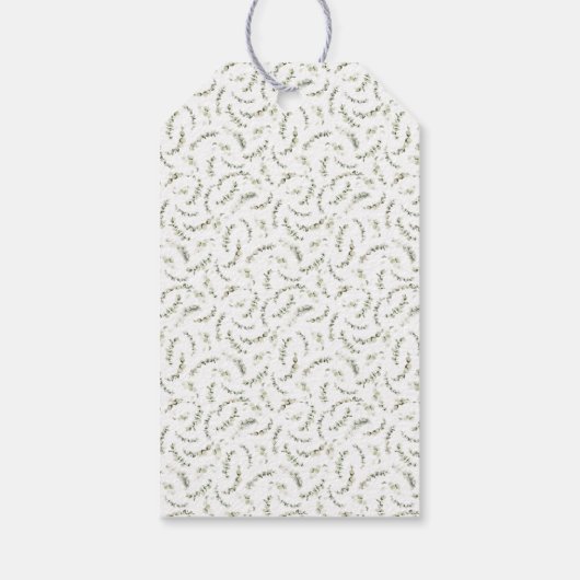 女の子の植物性の赤ちゃんシャワーだ ギフトタグ (裏面)