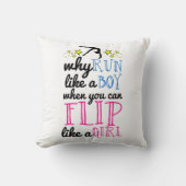 女の子の権限委譲の体操のようなフリップ クッション (正面)