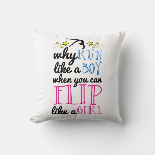 女の子の権限委譲の体操のようなフリップ クッション (正面)