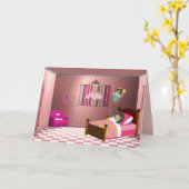 女の子の歯の妖精カード2 カード (黄色い花)