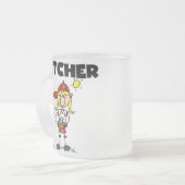 女の子の水差し フロストグラスマグカップ (正面左)