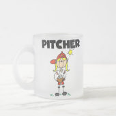 女の子の水差し フロストグラスマグカップ (左)