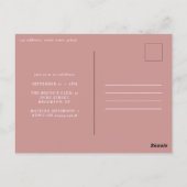 女の子の水彩花柄の編集可能な年齢の写真 ポストカード (裏面)