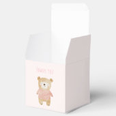女の子の水色かわいいクマのピンクの赤ちゃんシャワー フェイバーボックス (オープン)