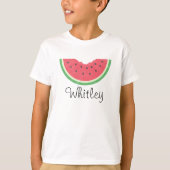 女の子の水色スイカ Tシャツ (正面)