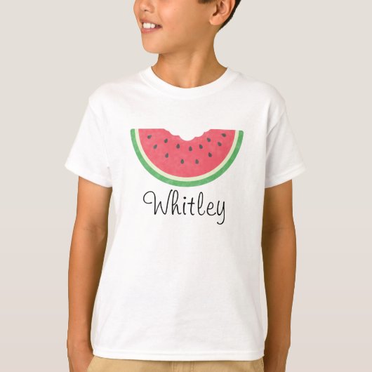 女の子の水色スイカ Tシャツ (正面)