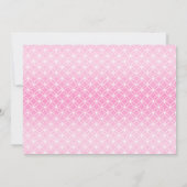 女の子の永遠のリングの十字の写真の洗礼は感謝していしています サンキューカード (裏面)