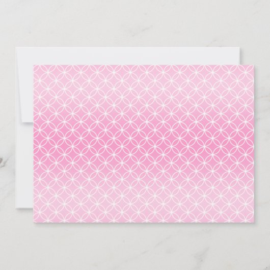 女の子の永遠のリングの十字の写真の洗礼は感謝していしています サンキューカード (裏面)