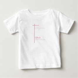 女の子の洗礼のおばあちゃん(ゴッドマザー)からのプレゼント ベビーTシャツ