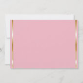 女の子の洗礼は|のカスタムな写真のピンクの花柄感謝していしています サンキューカード (裏面)