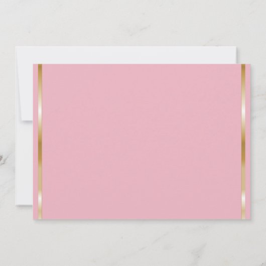 女の子の洗礼は|のカスタムな写真のピンクの花柄感謝していしています サンキューカード (裏面)