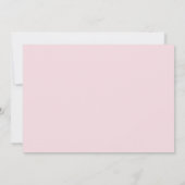 女の子の洗礼は|のカスタムな写真のピンクの花柄感謝していしています サンキューカード (裏面)