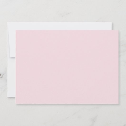 女の子の洗礼は|のカスタムな写真のピンクの花柄感謝していしています サンキューカード (裏面)