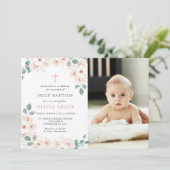 女の子の洗礼写真招待状 招待状 (スタンド正面)