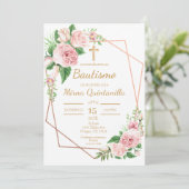 女の子の洗礼招待状 招待状 (スタンド正面)