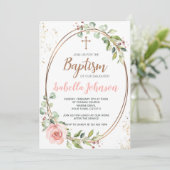 女の子の洗礼招待状 招待状 (スタンド正面)