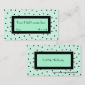 女の子の流行のテレホンカード コーリングカード (正面/裏面)