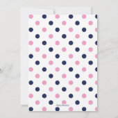 女の子の海をテーマにしたベビーシャワーの招待状 招待状 (裏面)