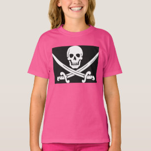 女の子の海賊ワイシャツ Tシャツ