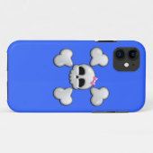 女の子の漫画のスカル Case-Mate iPhoneケース (裏面(横))