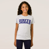 女の子の灰色の南学校の学校代表(小さい操業!) Tシャツ (正面フル)