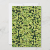 女の子の爬虫類誕生日パーティーの招待 招待状 (裏面)