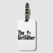 女の子の父おもしろいパパの女の子パパ娘 ラゲッジタグ (正面縦)