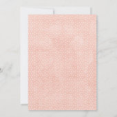 女の子の牧歌的な花と鹿のベビーシャワー招待状 招待状 (裏面)