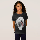 女の子の牧羊犬の子犬Tシャツとギフト Tシャツ (正面フル)