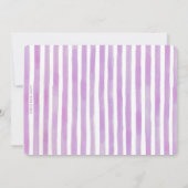 女の子の犬およびピンクの気球の写真の誕生日の招待 招待状 (裏面)