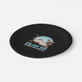 女の子の猫のようにフランスの私を描おもしろいく ペーパープレート (アングル)