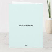 女の子の猫 アート 美しい グリーティングカード (裏面)