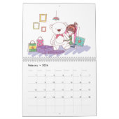 女の子の生命パーソナライズな2年のカレンダー カレンダー (2月 2026)
