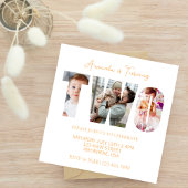 女の子の男の子を応援する第2回の誕生日パーティー 招待状