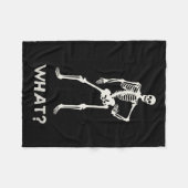 女の子の男の子10代ののためのゴシックのスケルトンHalloween Funn フリースブランケット (正面(横))