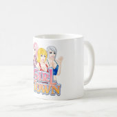 女の子の町のマグ コーヒーマグカップ (正面右)