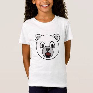 女の子の白くま Tシャツ