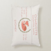 女の子の睡眠のキツネの誕生の発表のクッション アクセントクッション (正面(垂直))