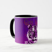 女の子の石のトラのマグ マグカップ (正面左)