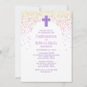 女の子の確認 招待状 (正面)