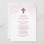 女の子の確認 招待状 (正面)