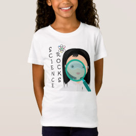 女の子の科学者のTシャツ Tシャツ
