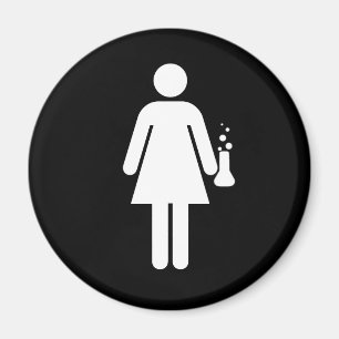 女の子の科学者 マグネット
