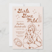女の子の移動マイルドバチェロレッテの旅程 招待状 (正面)