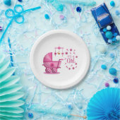 女の子の紙プレート ペーパープレート (パーティー)