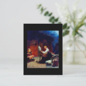 女の子の紡績ウール ポストカード (スタンド正面)